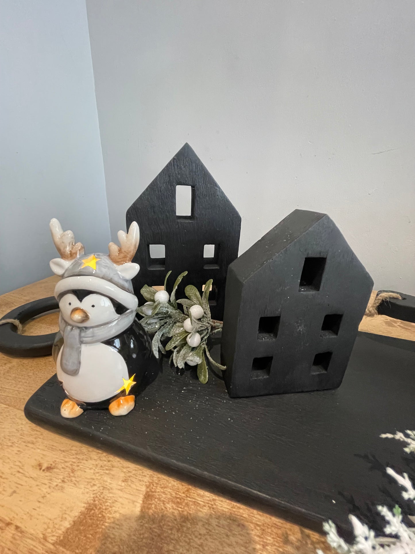 Black wooden house