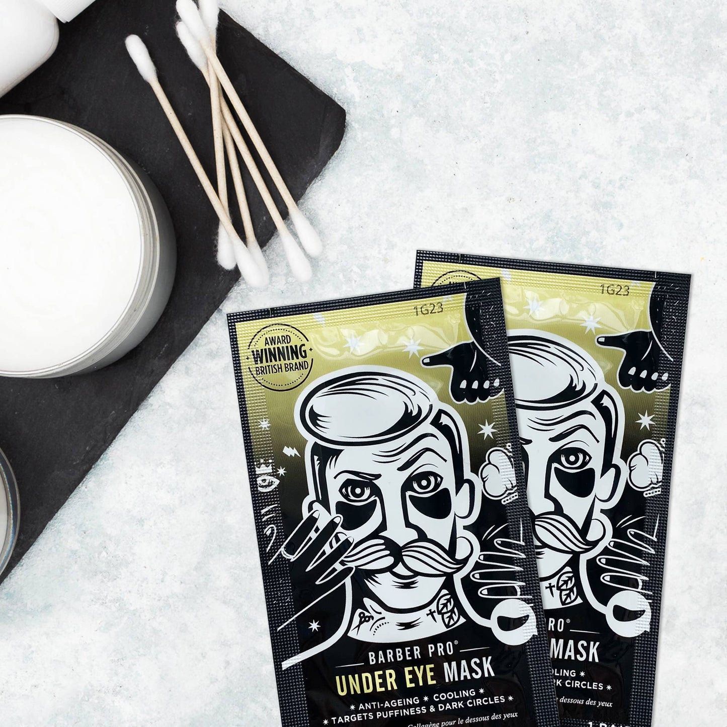 BARBER PRO Under Eye Mask - 3 pairs in a pouch!