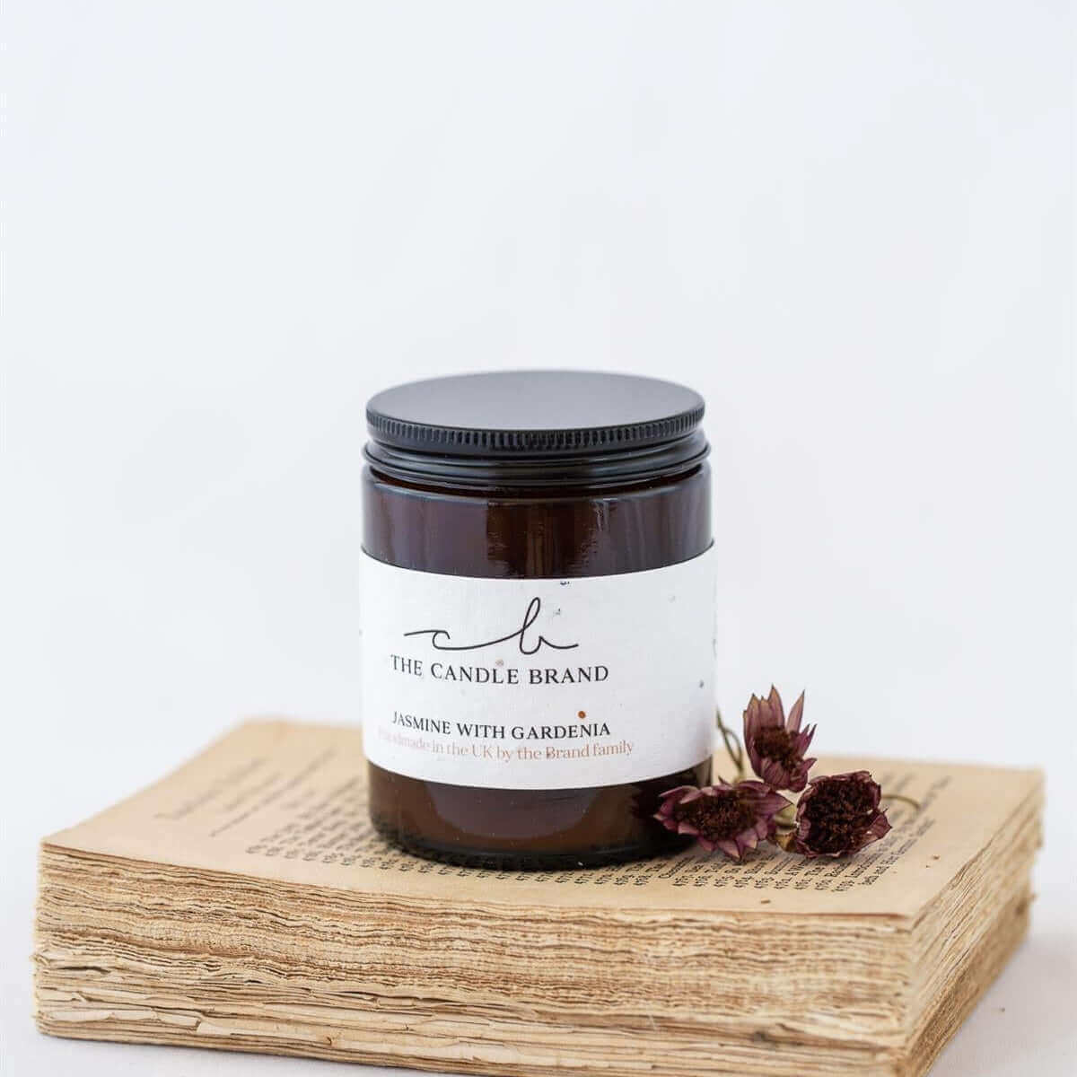 Jasmine with Gardenia 30 Hour Wooden Wick Candle With Seed Label