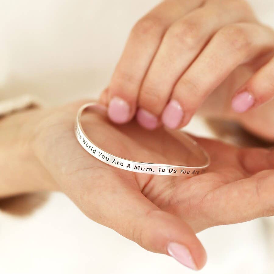 Adjustable Organic Bangle Mum