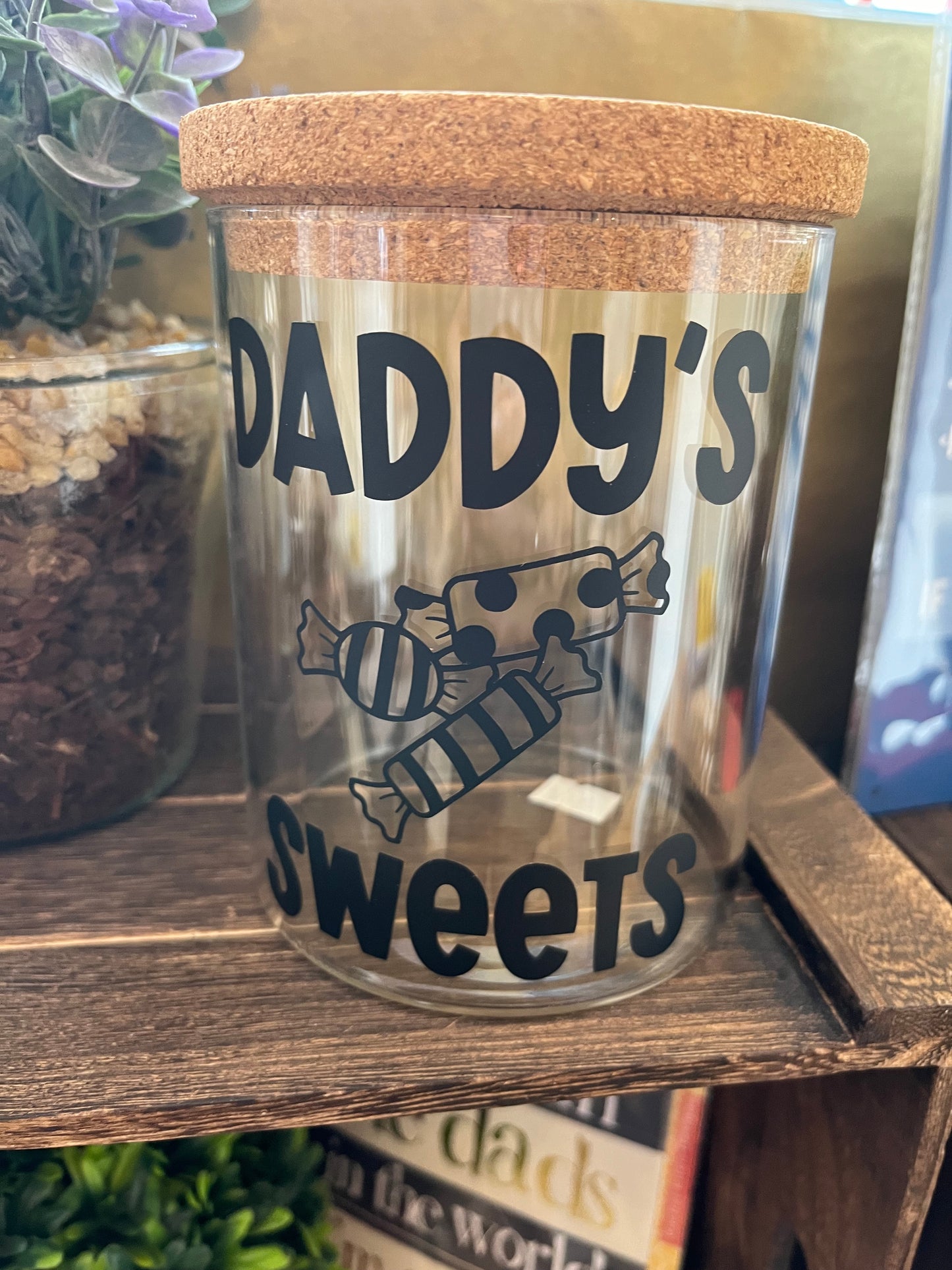 Daddy And Grandad Glass Sweet (And Nut) Jars