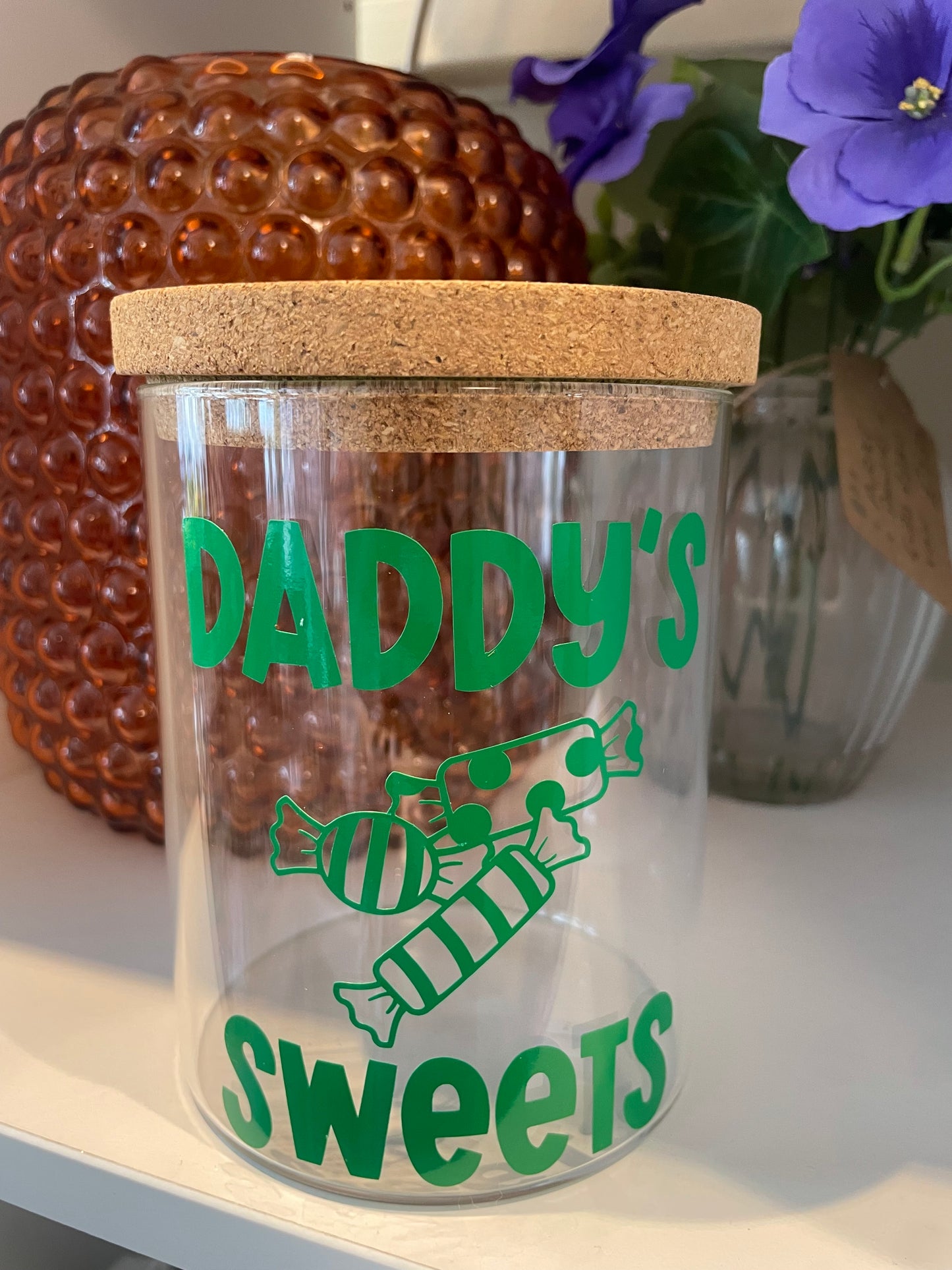 Daddy And Grandad Glass Sweet (And Nut) Jars