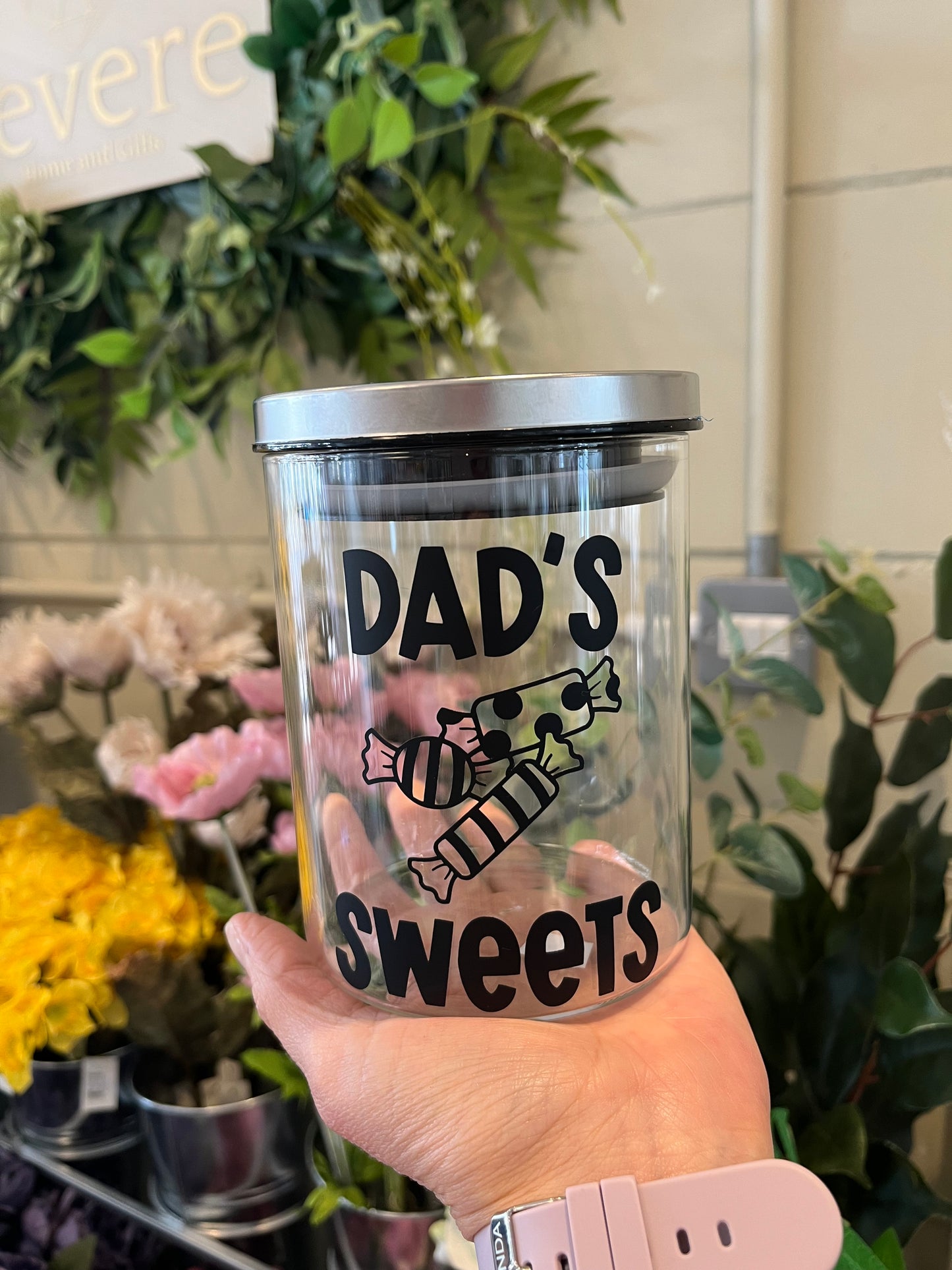 Daddy And Grandad Glass Sweet (And Nut) Jars