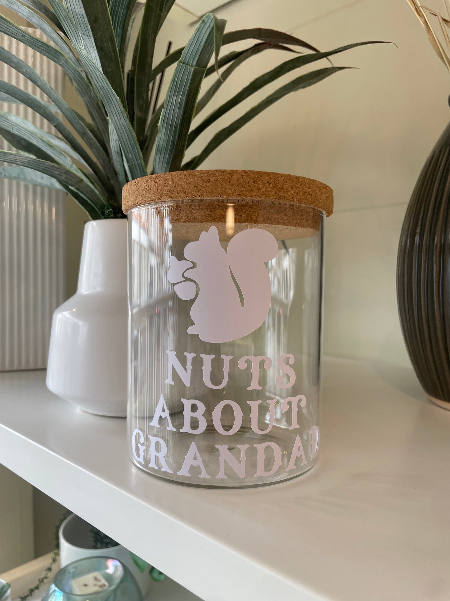 Daddy And Grandad Glass Sweet (And Nut) Jars