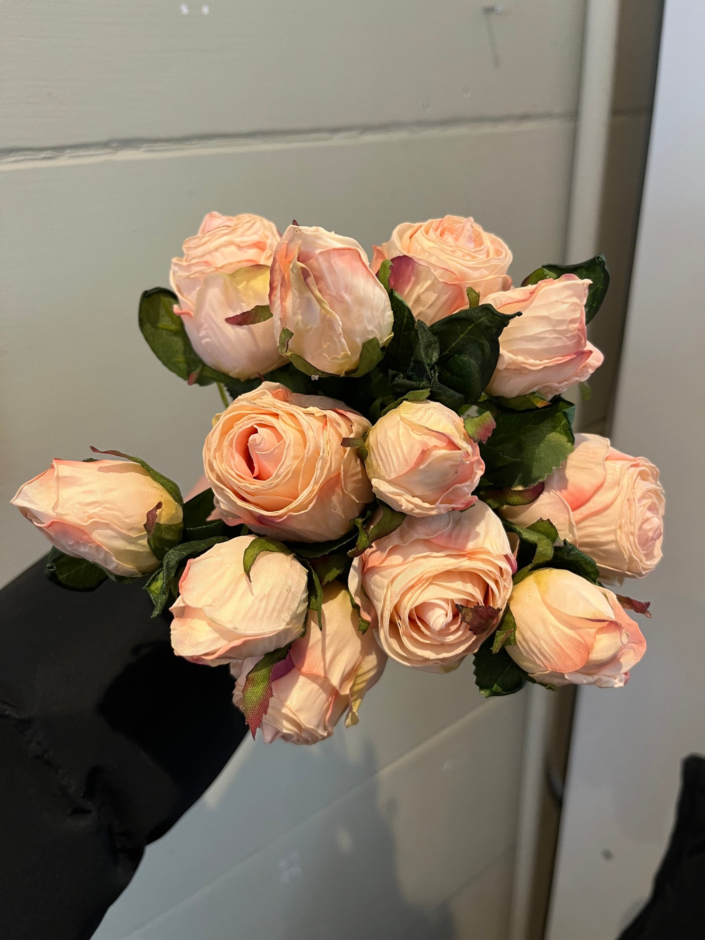 Dried Touch Ruby Rose Flower Bouquet - Dusty Pink