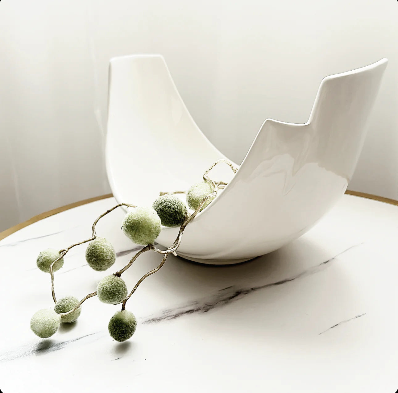 Stella Off White Gloss Bowl