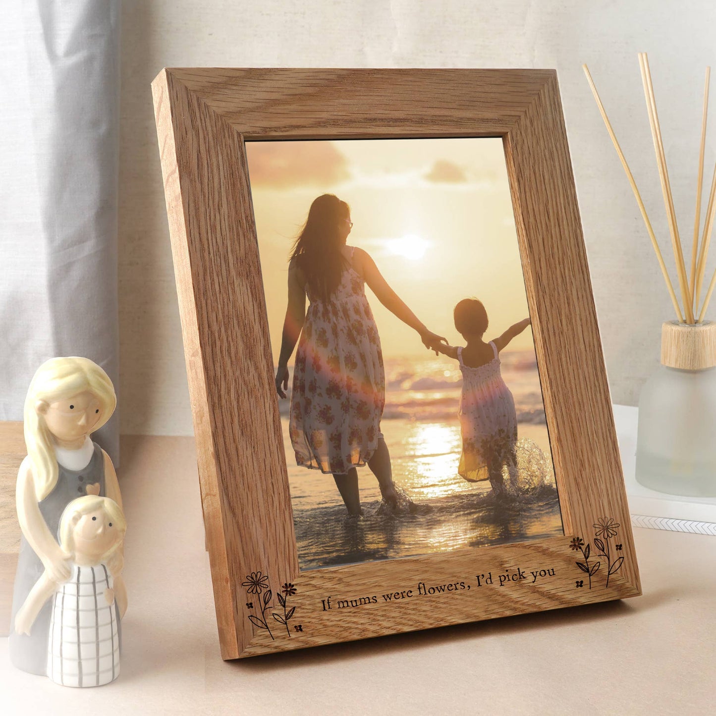 'If Mums Were Flowers...' Oak Photo Frame