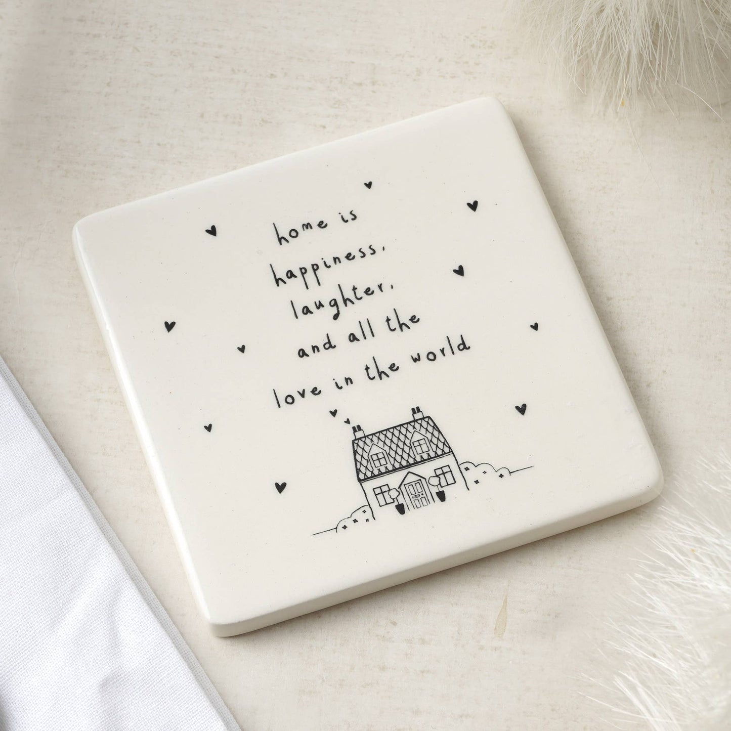 Send With Love 'Home Is Happiness...' Coaster