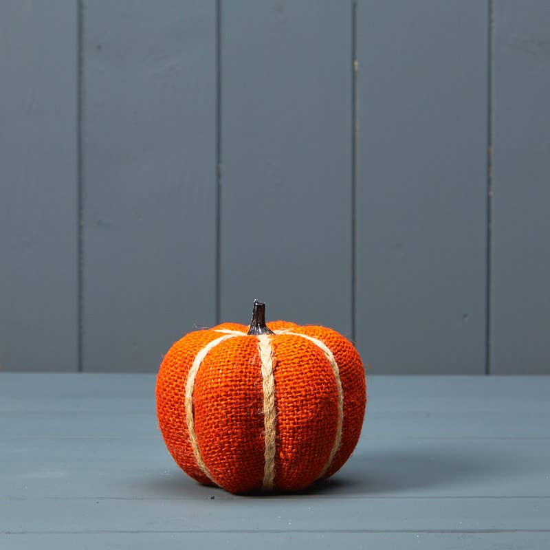 Burnt Orange Fabric Pumpkin
