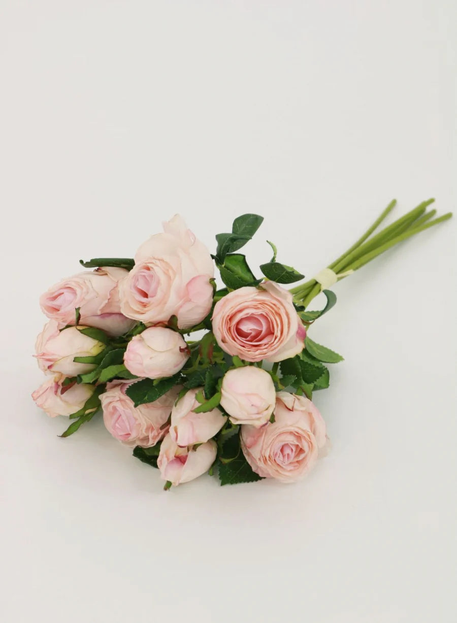 Dried Touch Ruby Rose Flower Bouquet - Dusty Pink