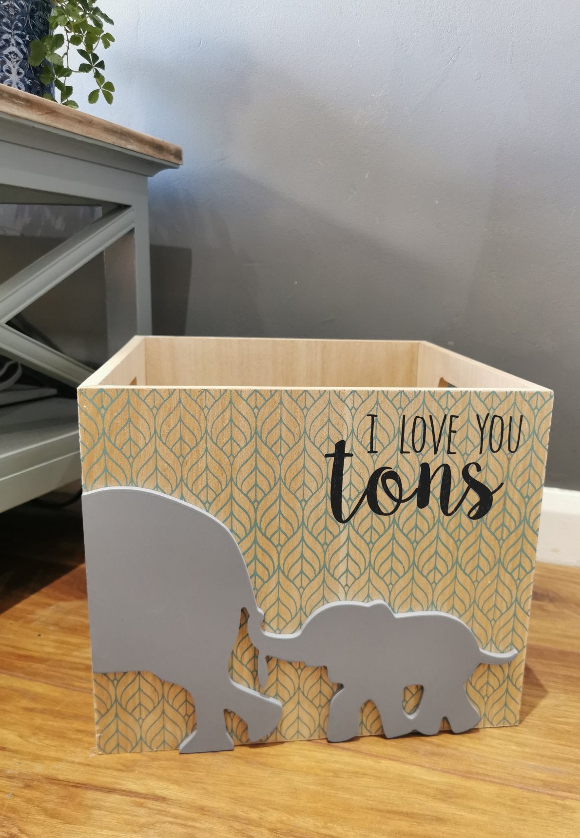 I Love You Tons Wooden Crate