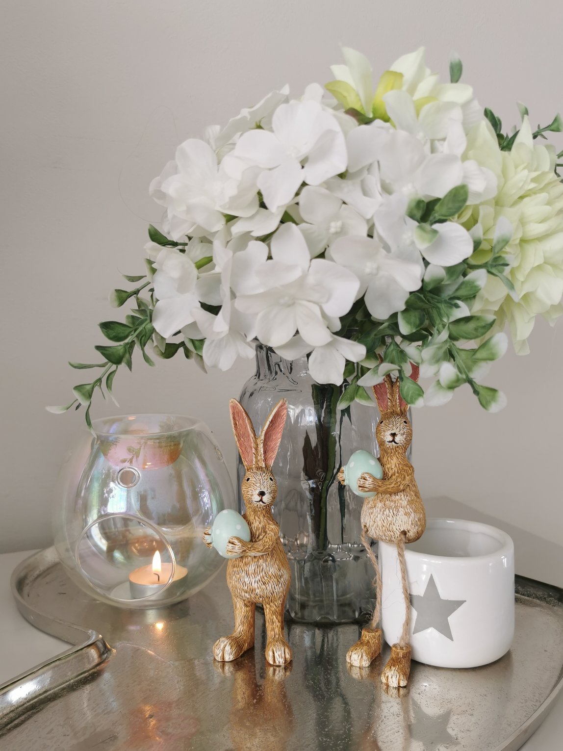 Easter Rabbit With Green Egg (Sitting)