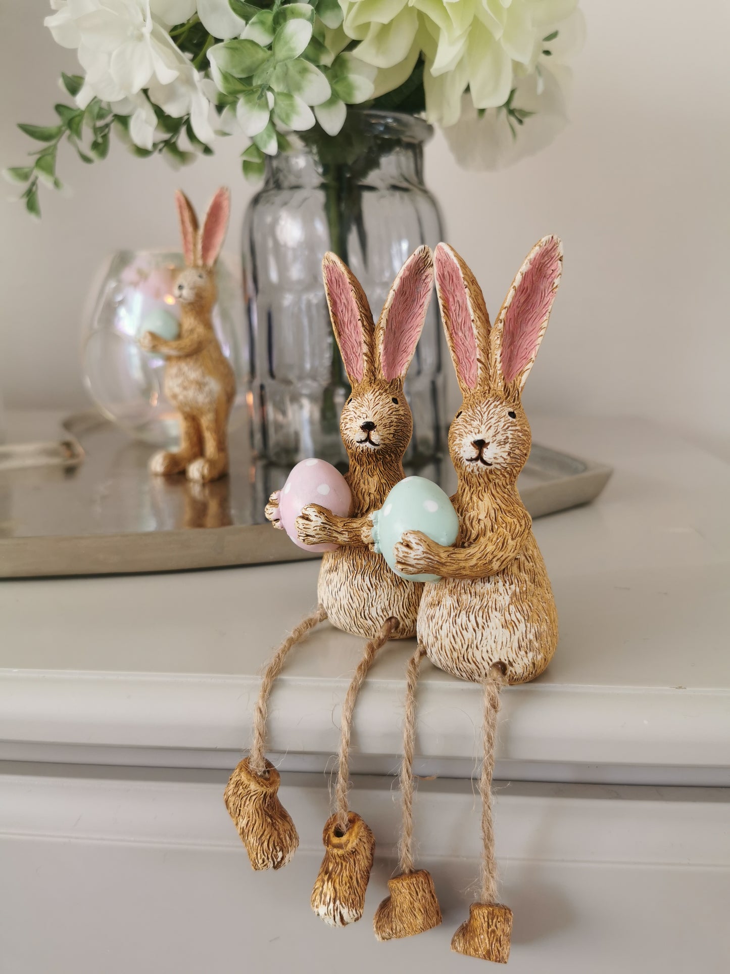 Easter Rabbit With Green Egg (Standing)