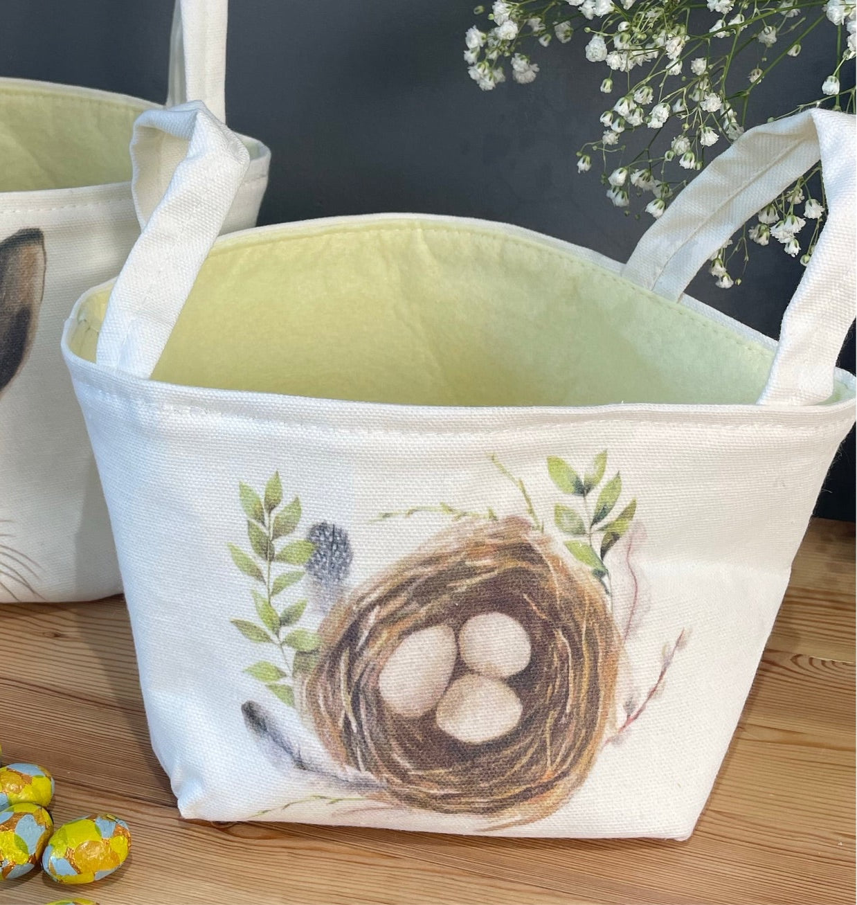 Cream Easter Baskets - Two Options