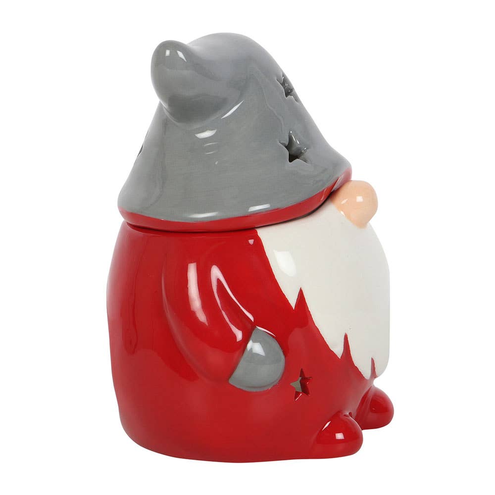 Red and Grey Christmas Gonk Wax Burner