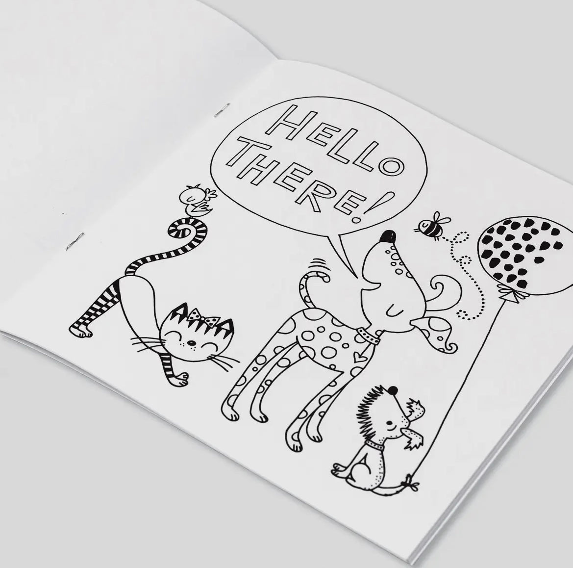 Dogs And Cats Colouring Book