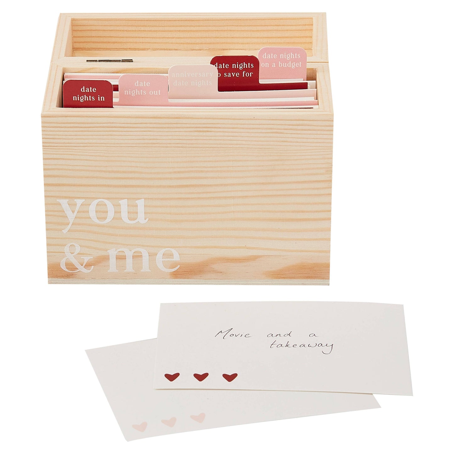 Customisable Wooden Date Idea Box