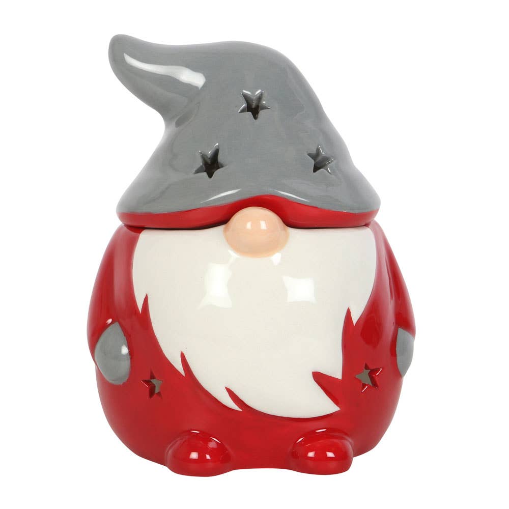 Red and Grey Christmas Gonk Wax Burner