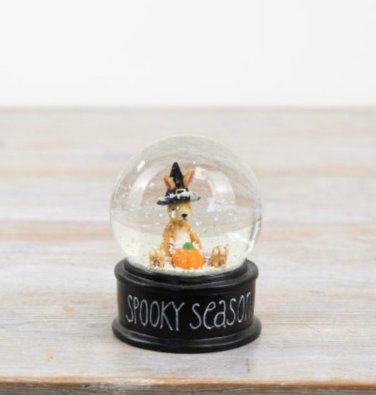 Spooky season snow globe