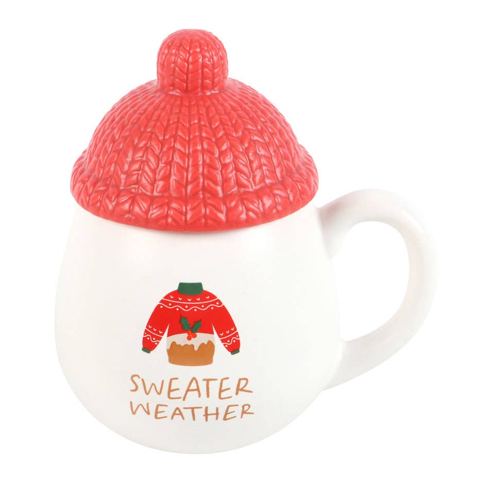 Sweater Weather Lidded Christmas Mug