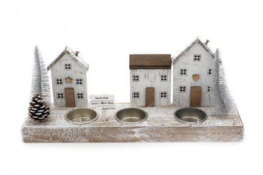 Scandi House Scene Candle Holder