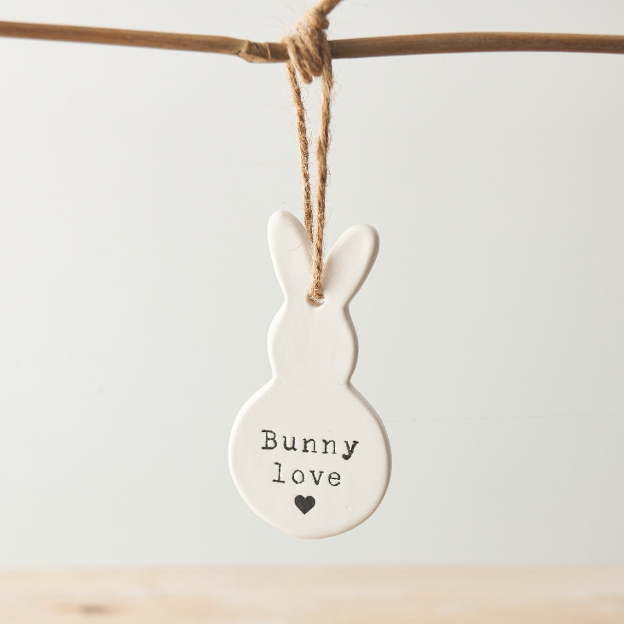 Ceramic Bunny Love Hanger