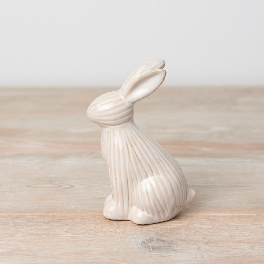 Ribbed Natural Bunny Sitting