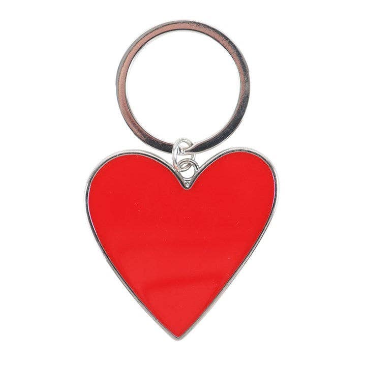 You Are Loved Valentine's Day Heart Keyring