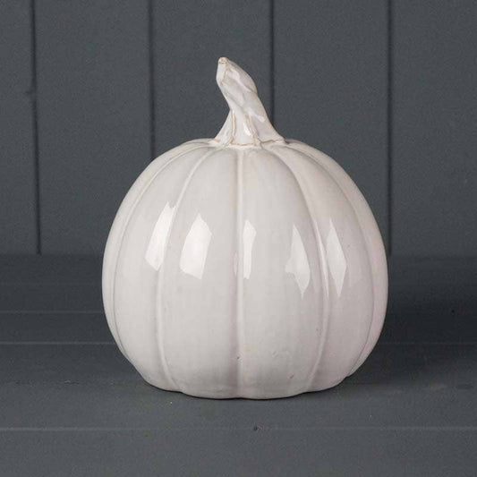 Glazed Ceramic Pumpkin