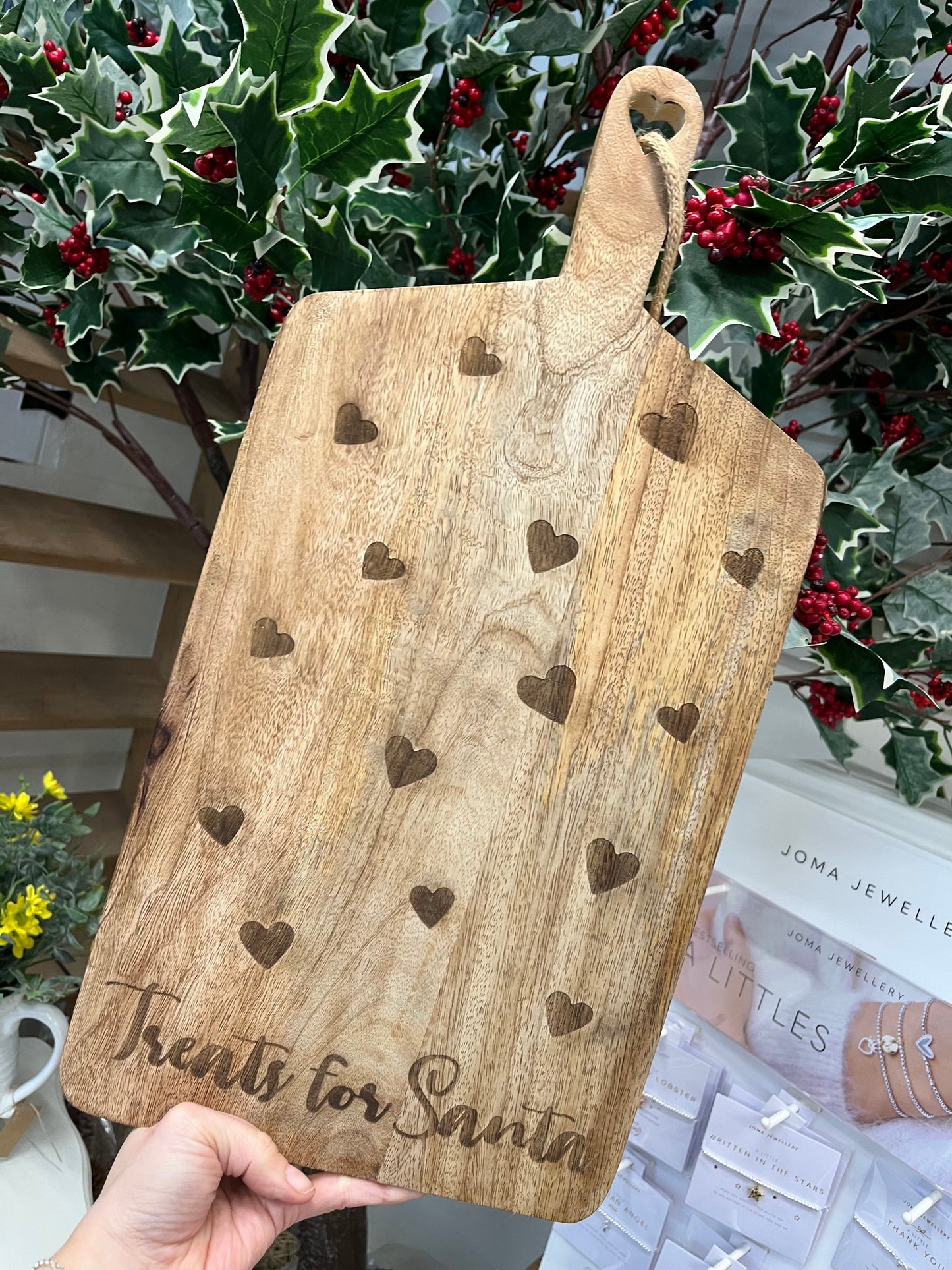 Treats For Santa Wooden Board 50cm