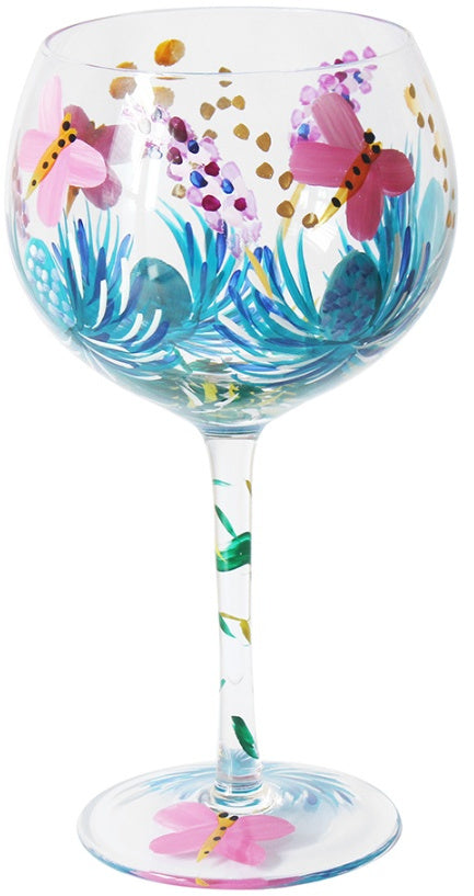 Thistles & Butterflies Gin Glass