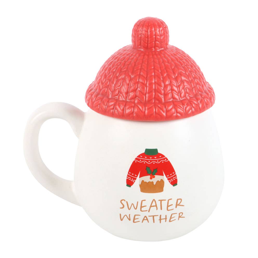 Sweater Weather Lidded Christmas Mug