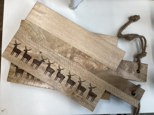 Christmas Deer Chopping Board, 35.5cm