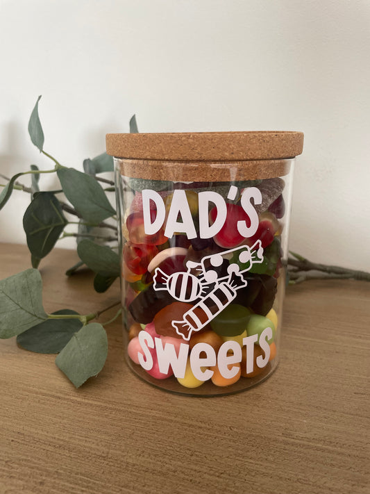 Daddy And Grandad Glass Sweet (And Nut) Jars