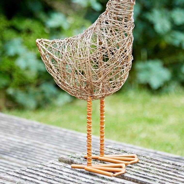 Handmade Wire Duck Garden Ornament