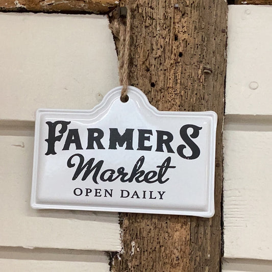 Farmers Market Vintage Kitchen Wall Plaque