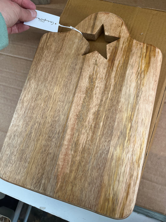 Wooden Star Chopping Board