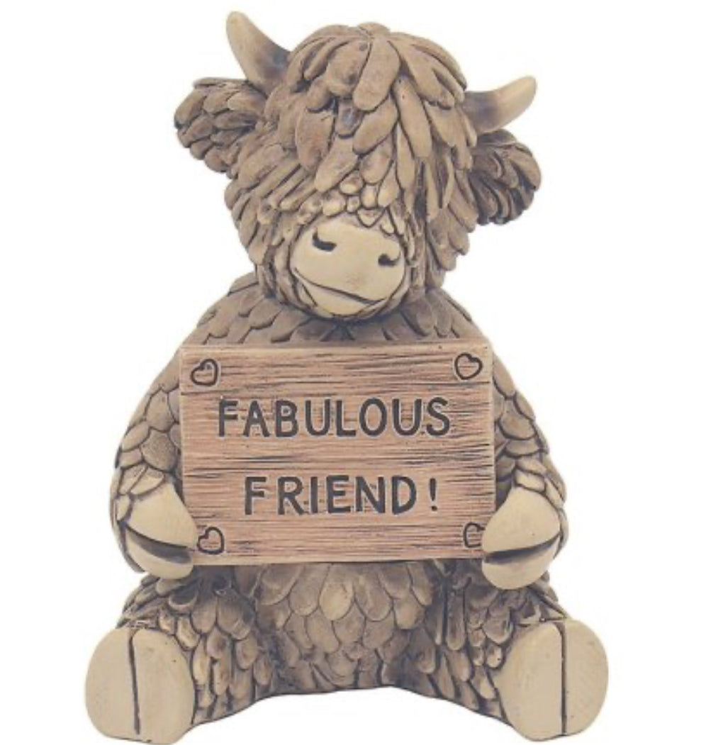 Fabulous friend highland cow
