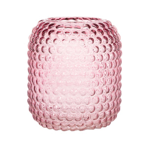 Pink Glass Bobble Vase