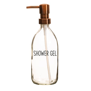 Shower Gel Refillable Glass Bottle