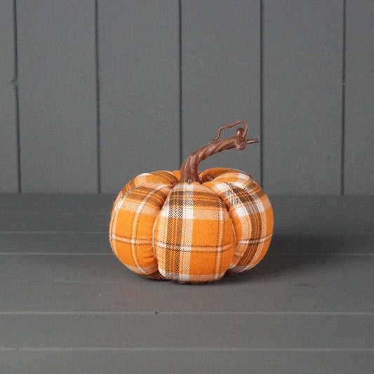 Tartan Fabric Pumpkin