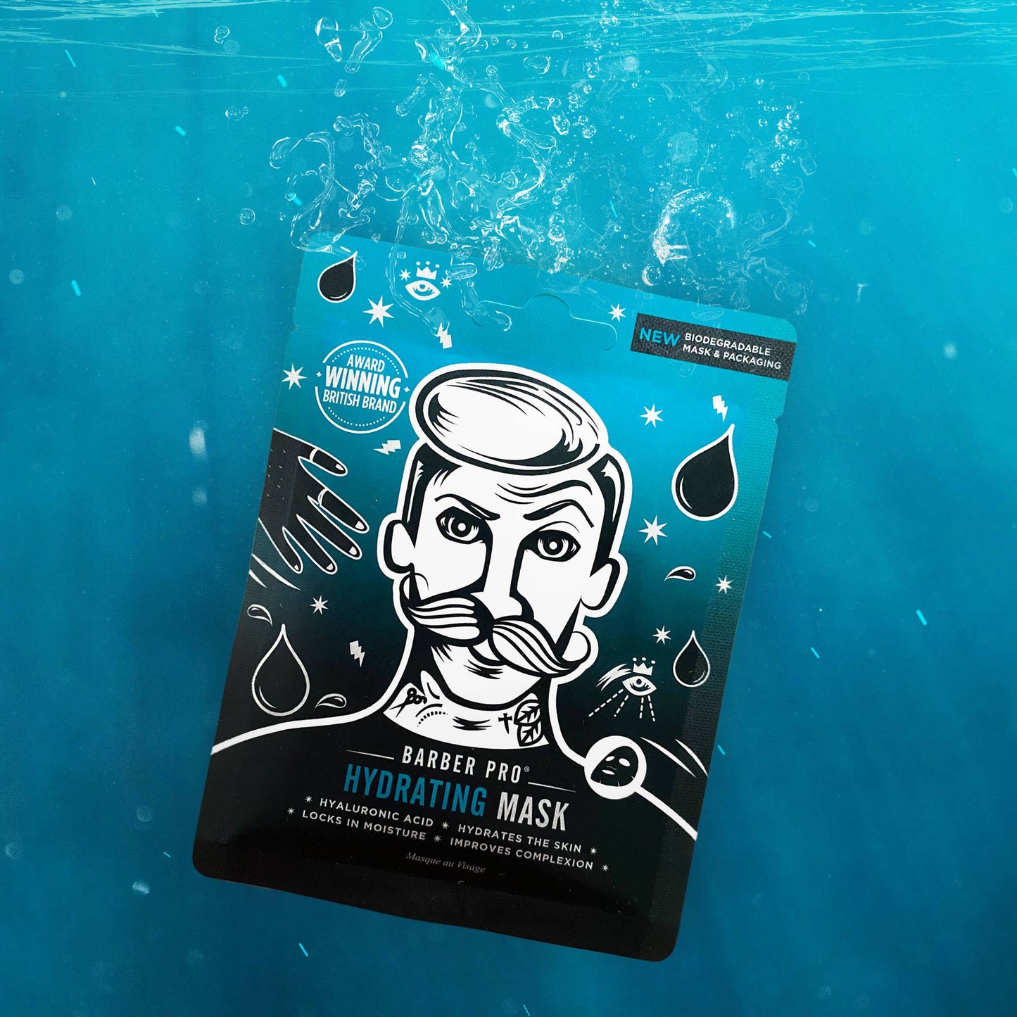 BARBER PRO HYDRATING Face Sheet Mask - 100% Biodegradable