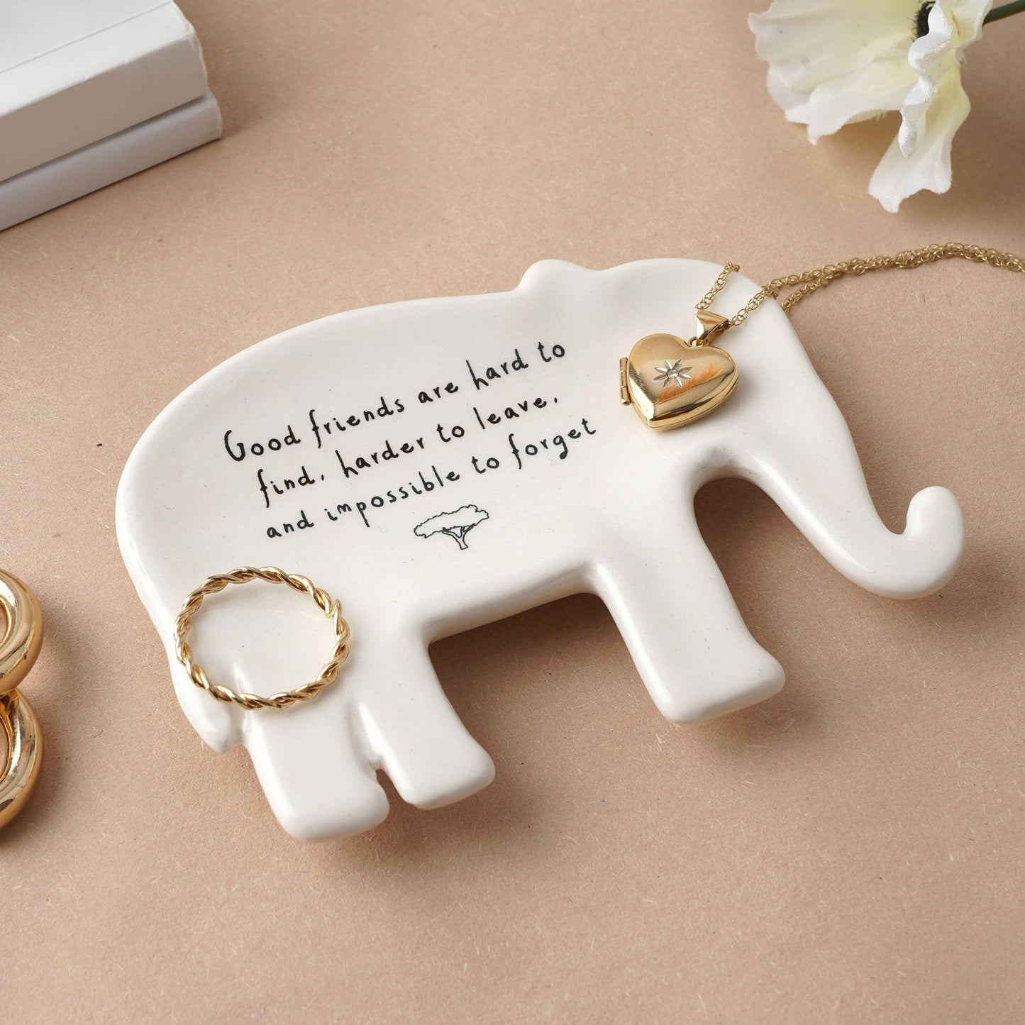 Send With Love Elephant Ring Dish