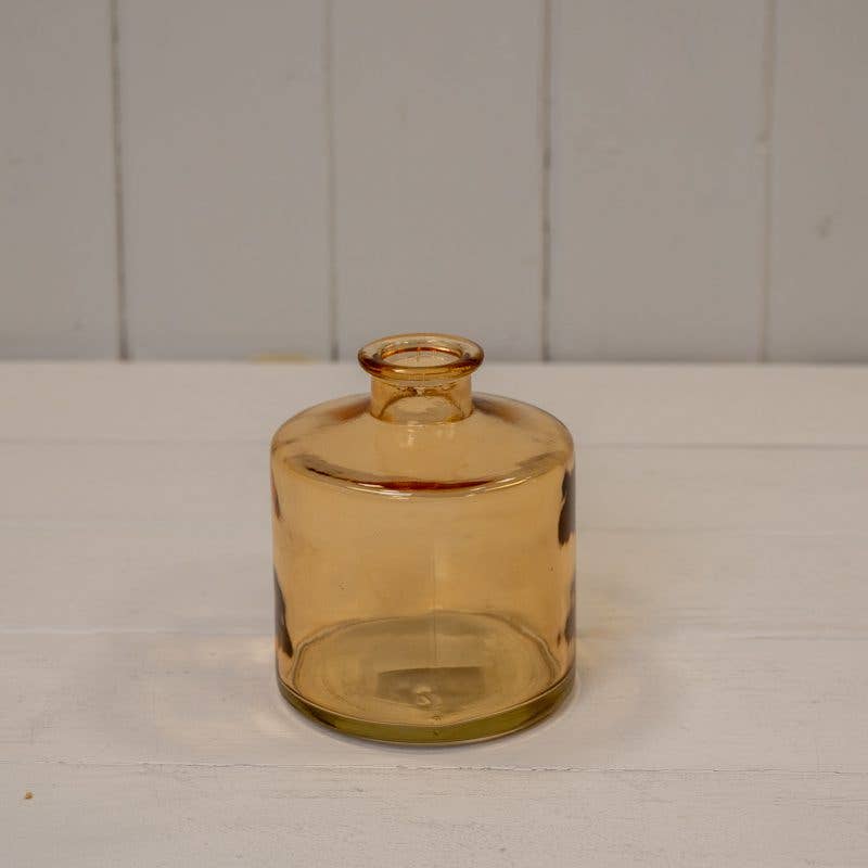 Cognac Squat Glass Bottle
