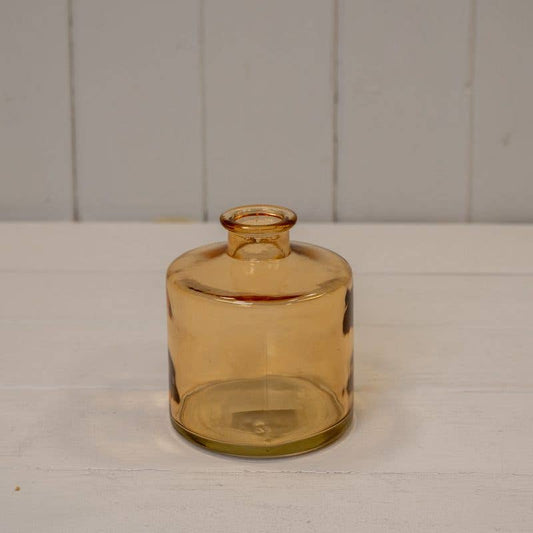 Cognac Squat Glass Bottle