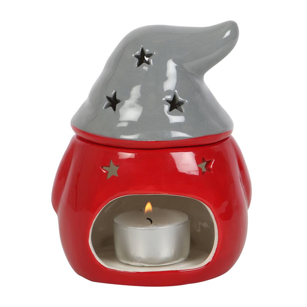 Red and Grey Christmas Gonk Wax Burner