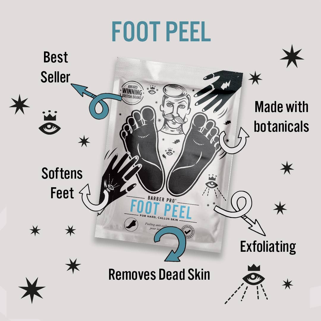 BARBER PRO Foot Peel - Prep the feet for Summer!