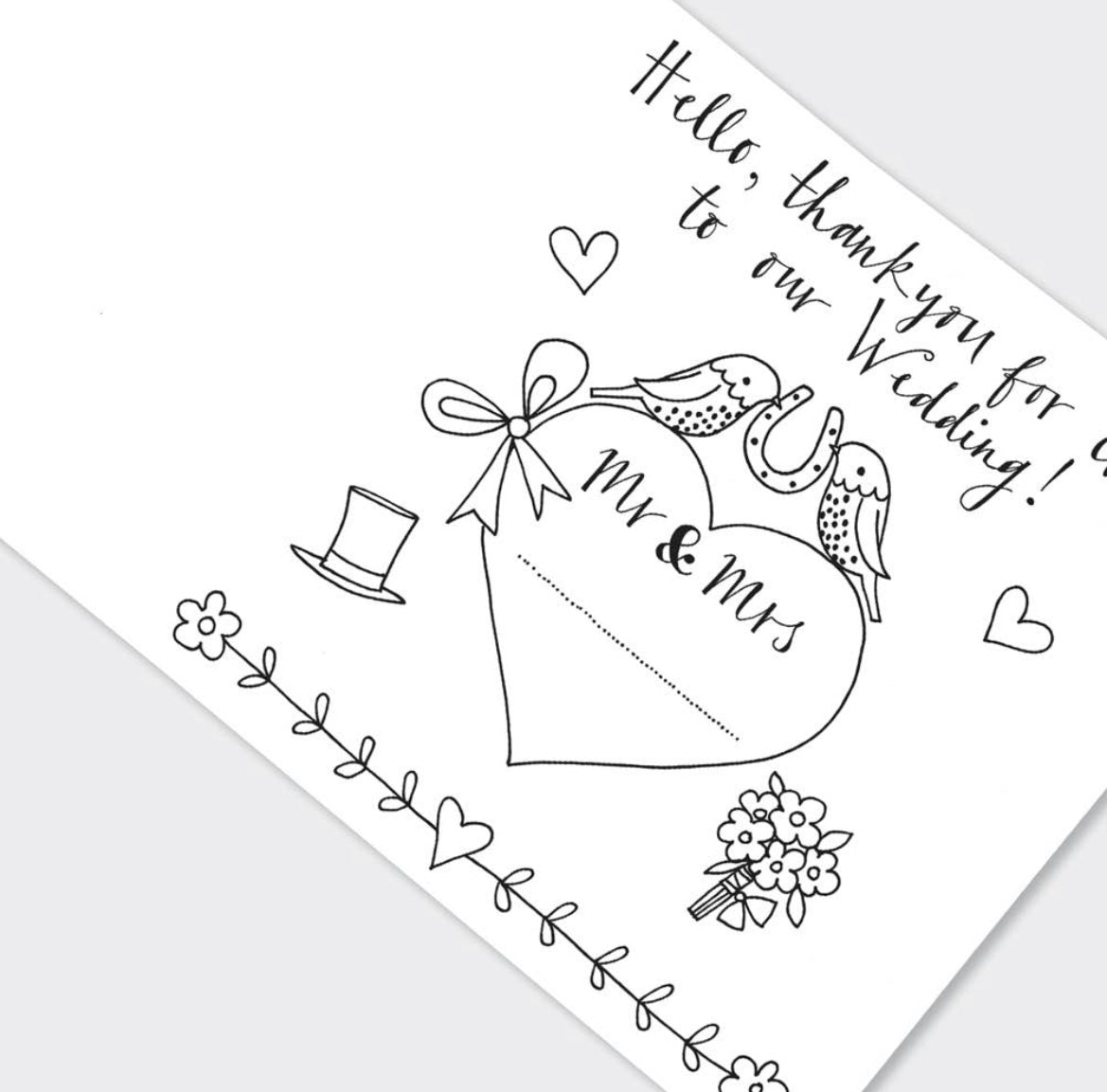 Wedding Activity Colouring Book