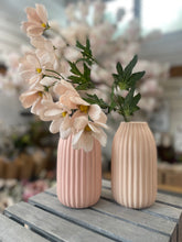 Load image into Gallery viewer, Ribbed Vase - Pink
