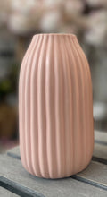 Load image into Gallery viewer, Ribbed Vase - Pink
